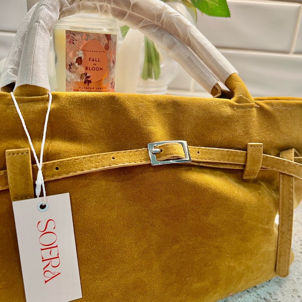 SOERA Dalila Suede Satchel Bag Classic Design